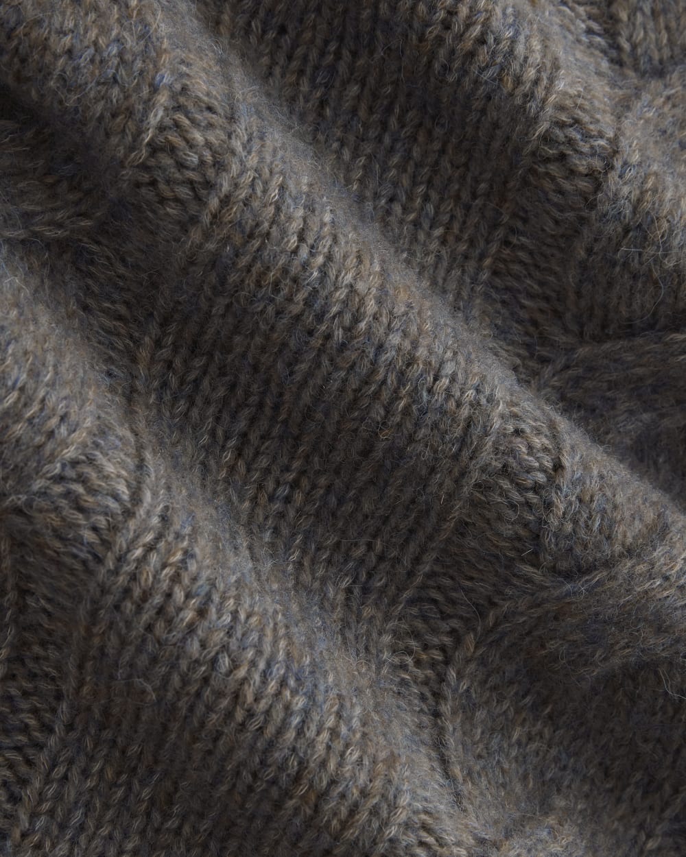 Cloud Cable V-Neck Sweater | Blue Multi Twist - Image 7