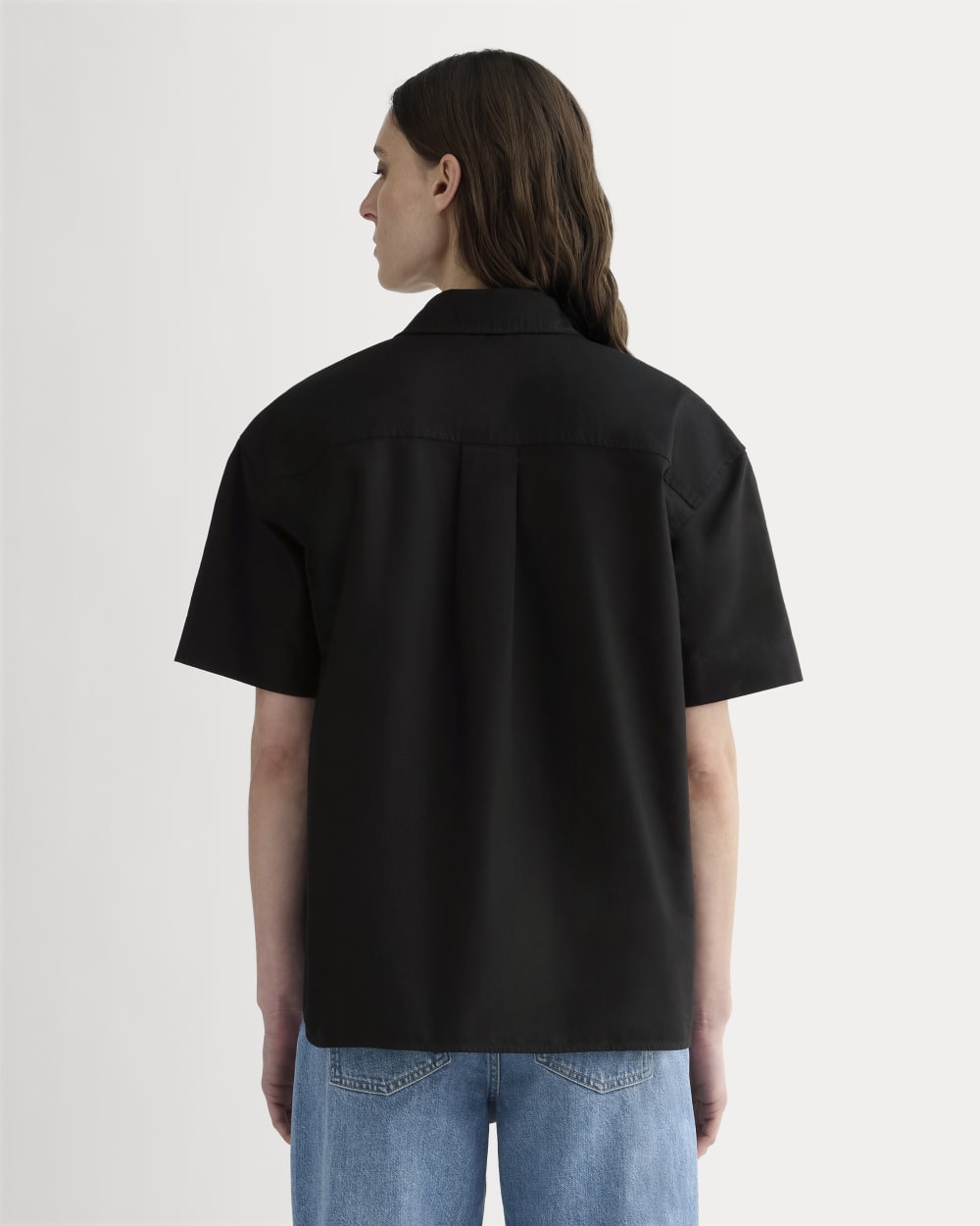 The Short-Sleeve Boxy Oxford | Black - Image 5