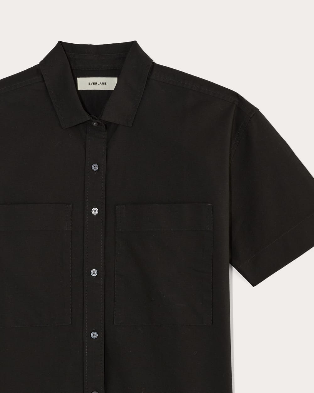 The Short-Sleeve Boxy Oxford | Black - Image 6