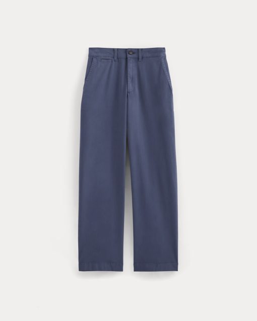Alternative view of The Wide-Leg Chino | Deep Cobalt