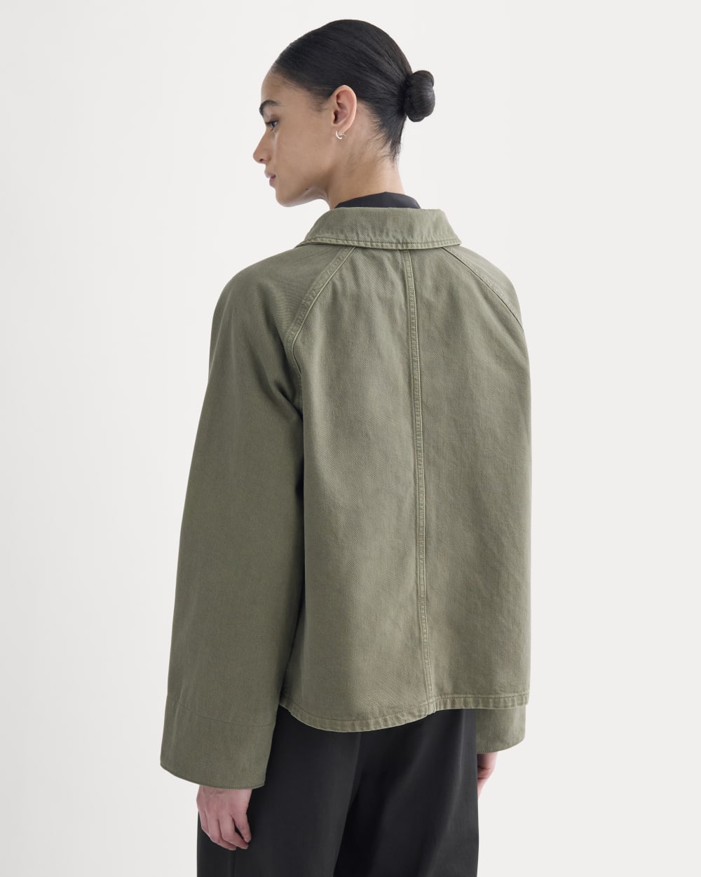 Cropped Denim Jacket | Garment-Dyed Kalamata - Image 4