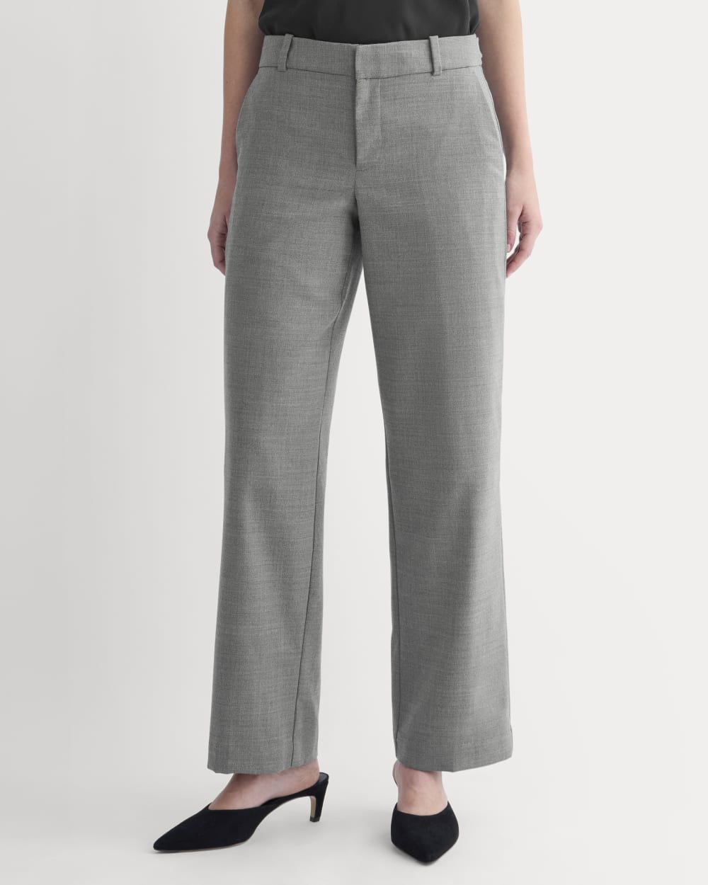 Straight-Leg Trouser in Tailor Twill | Heather Graphite - Image 3