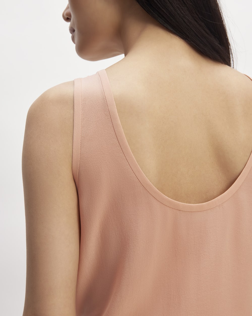 The Scoop Tank in Washable Silk | Blush Pink - Image 5