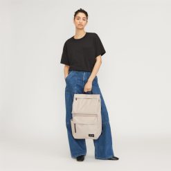 Alternative view of The ReNew Transit Backpack | Warm Quartz (with label)