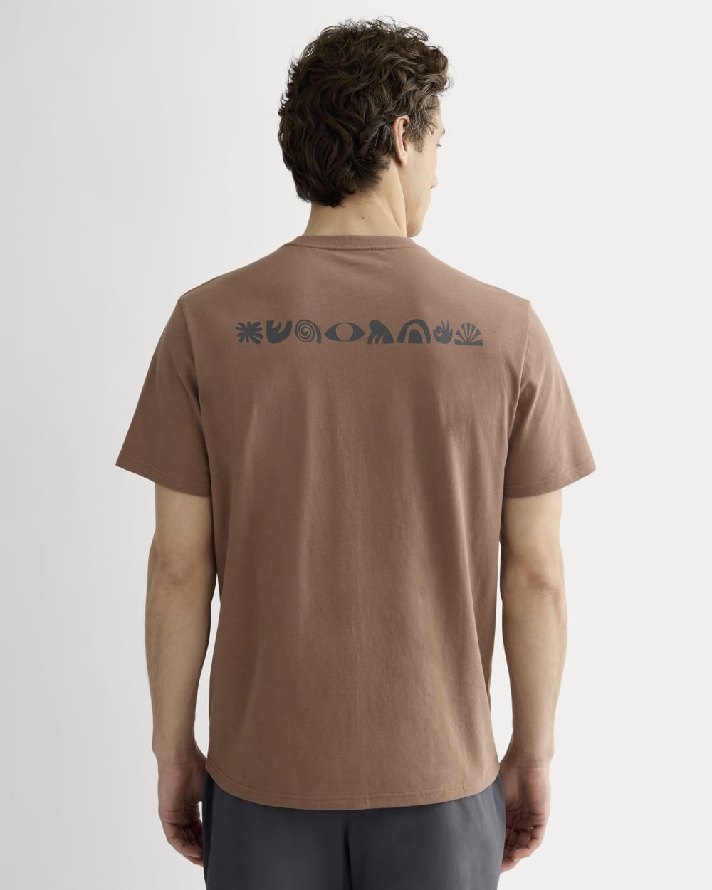 The Everlane x Parks Project Essential Organic Crew | Brown / Green / Forged Iron - Image 10