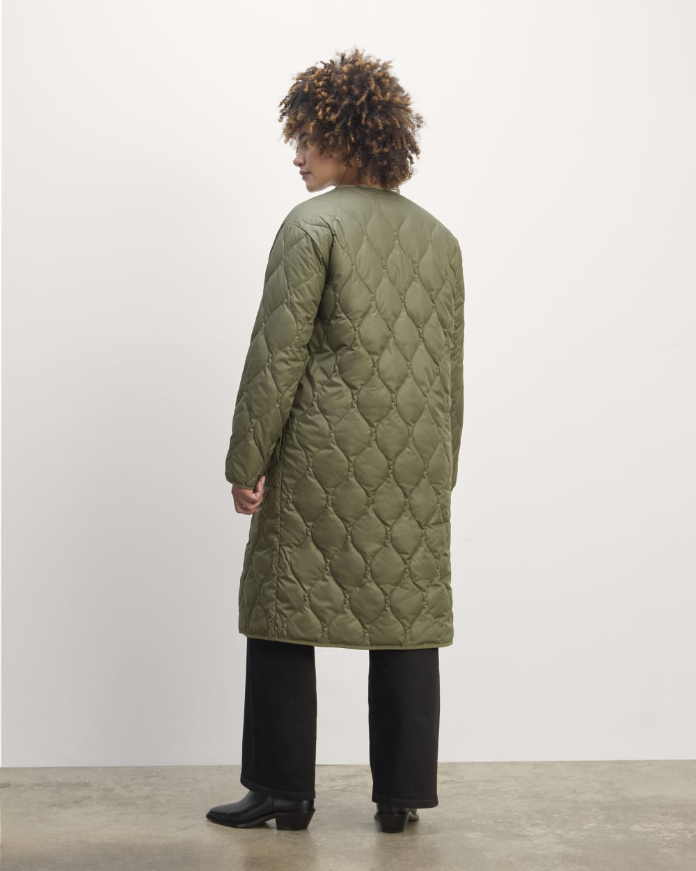 The Long Quilted Liner | Kalamata - Image 6