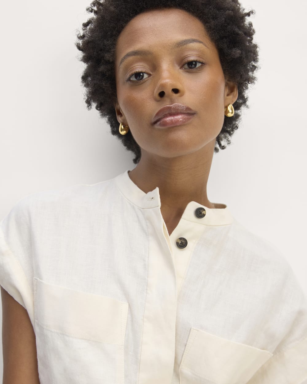The Craft Dress in Linen | Bone - Image 3
