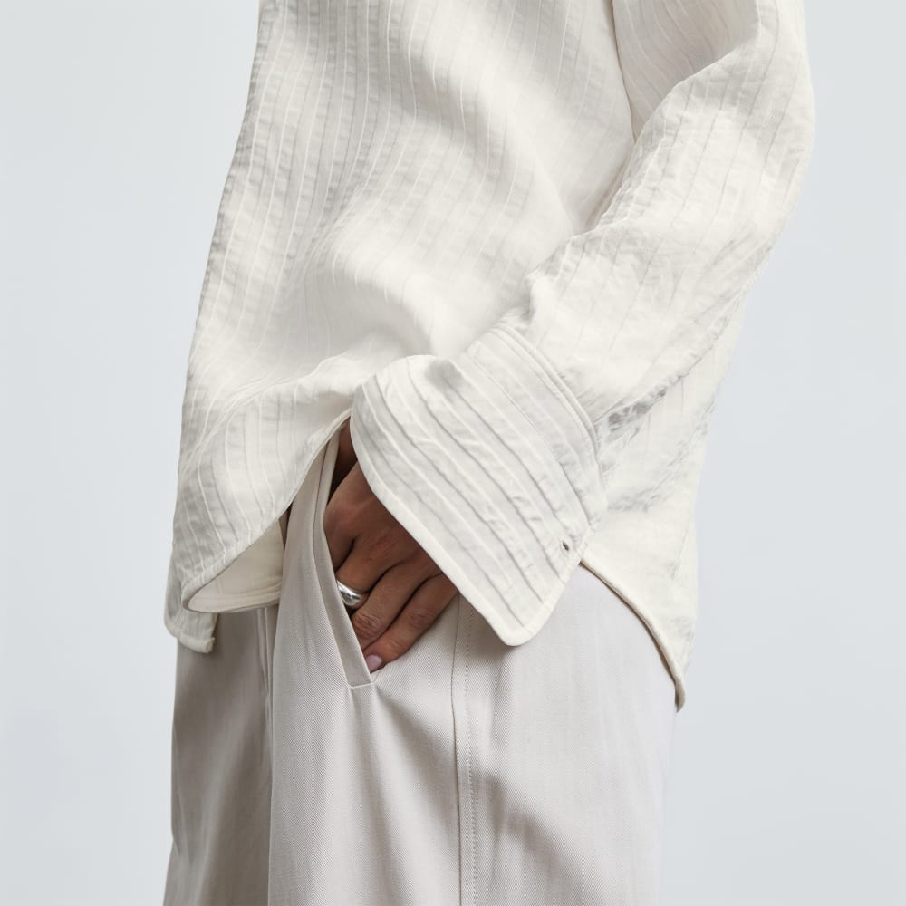 The City Stripe Shirt | Bone - Image 4