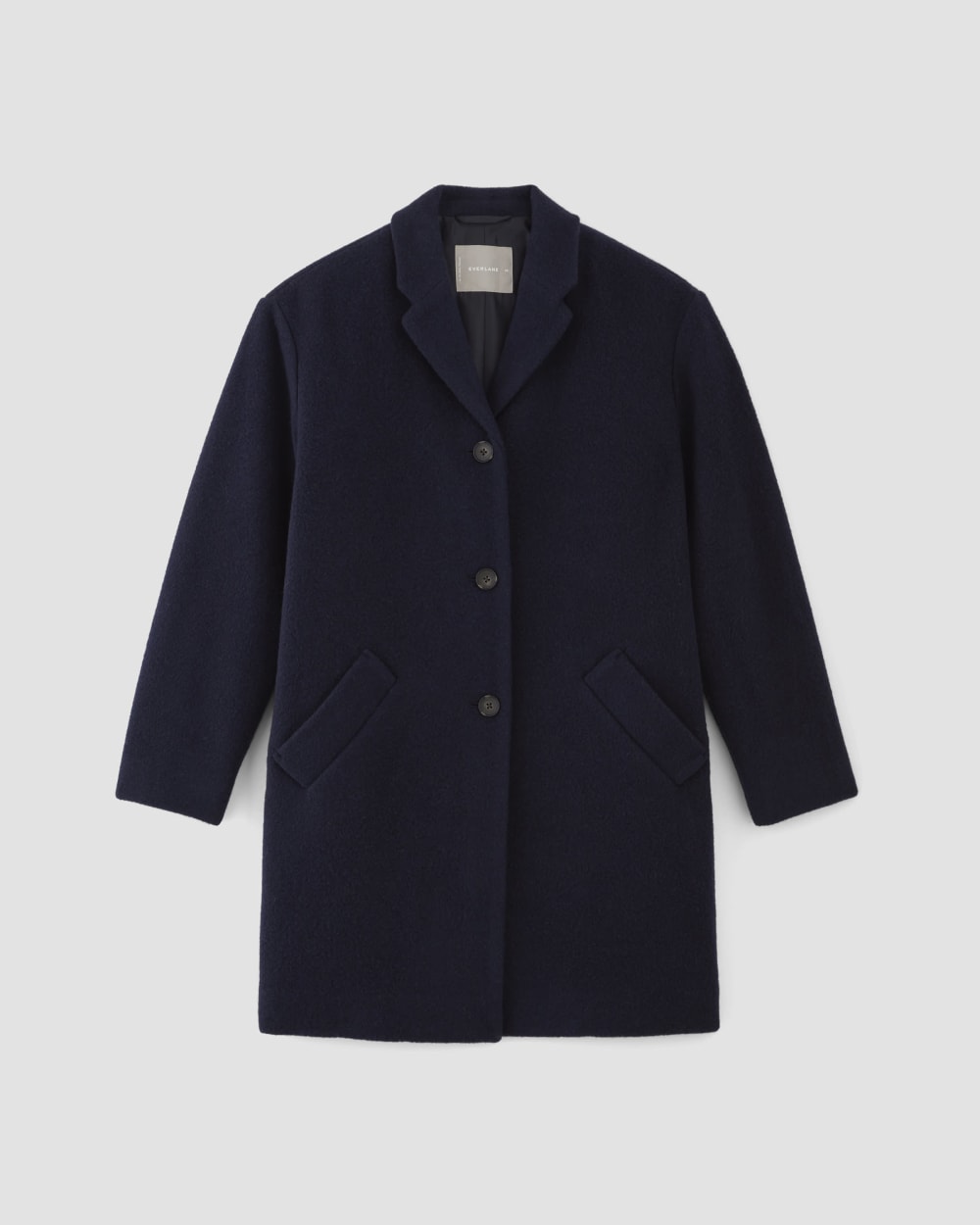 The Italian ReWool® Cocoon Coat | Navy - Image 2