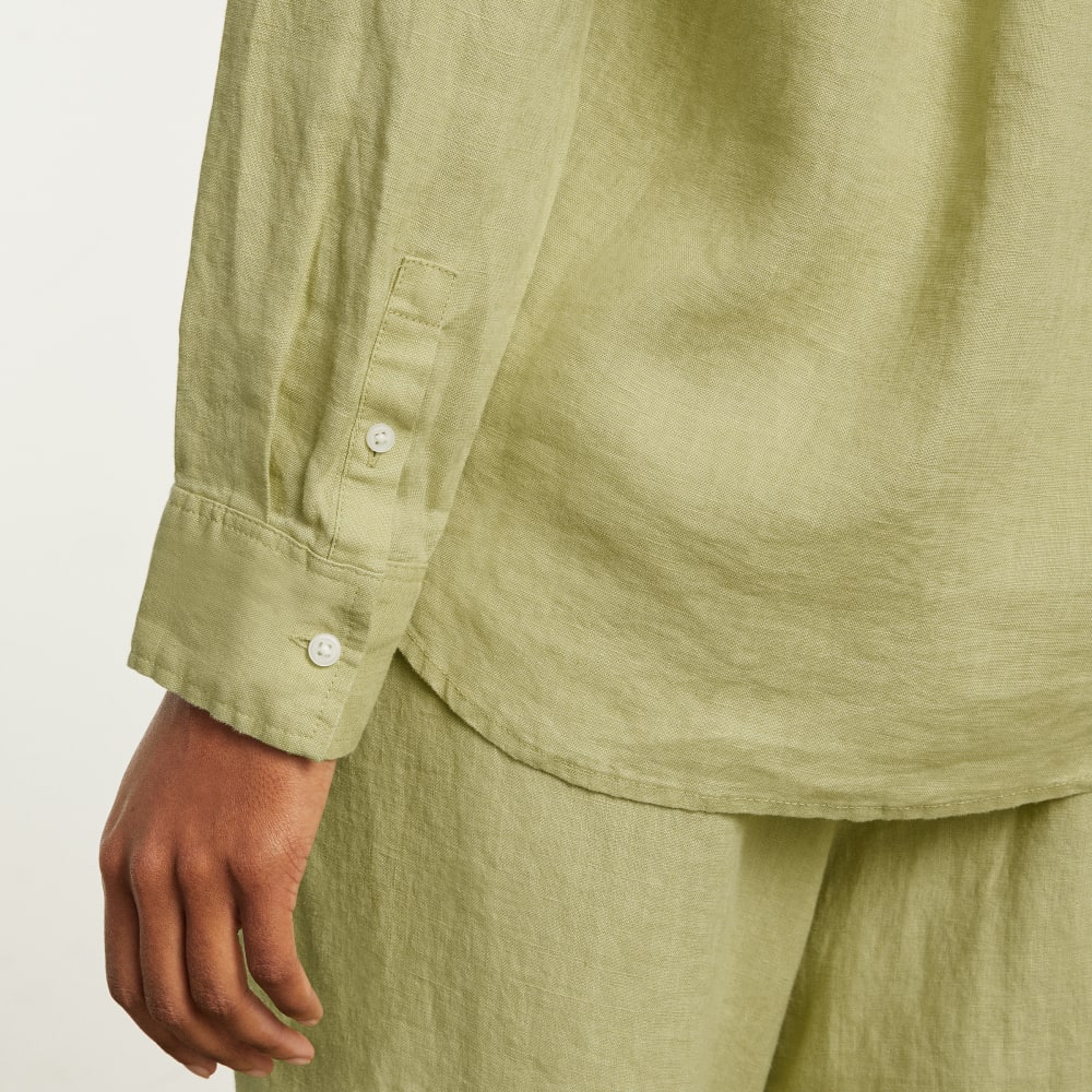 The Must-Have Shirt in Linen | Leek - Image 8