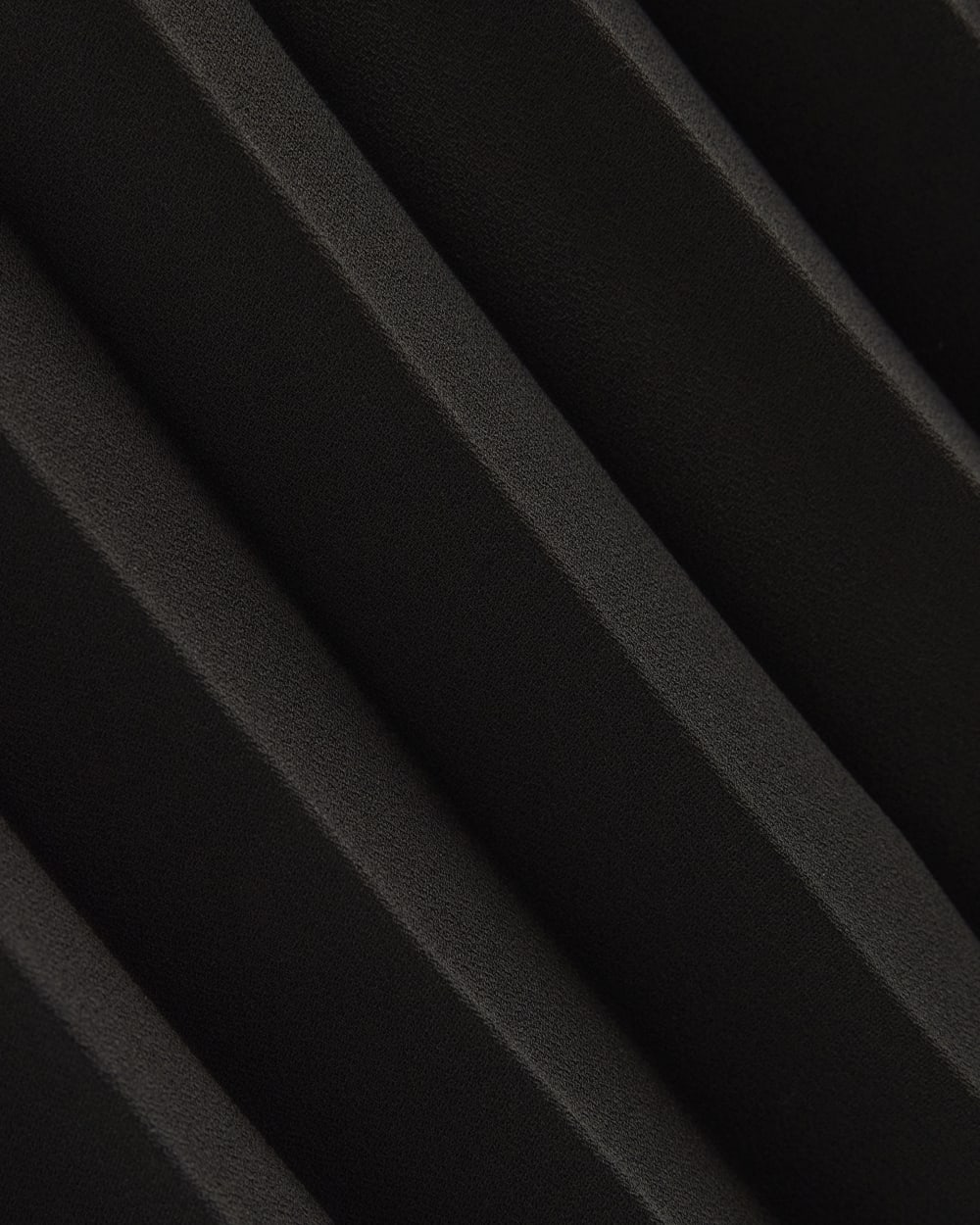 Pleated Crepe Midi Skirt | Black - Image 6
