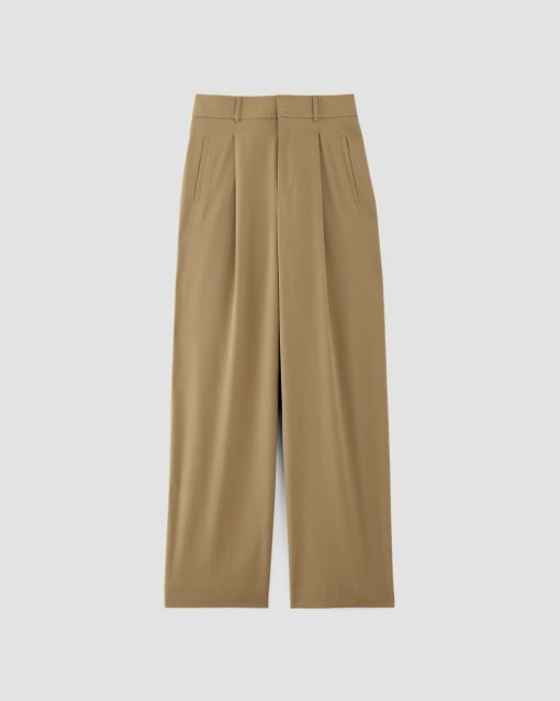 Alternative view of The Italian Wool Way-High® Drape Pant | Camel
