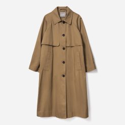 Alternative view of The Long Mac Coat | Toasted Coconut