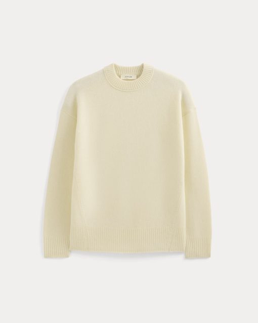 Alternative view of Cashmere Boyfriend Sweater | Snow