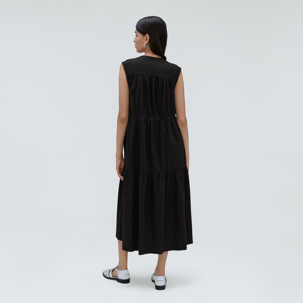 The Tiered Midi Dress | Black - Image 3