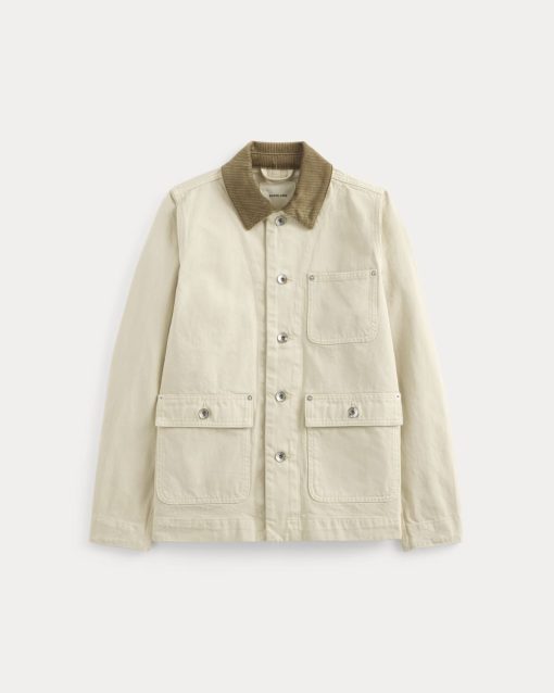 Alternative view of The Ranch Jacket | Garment-Dyed White / Cream