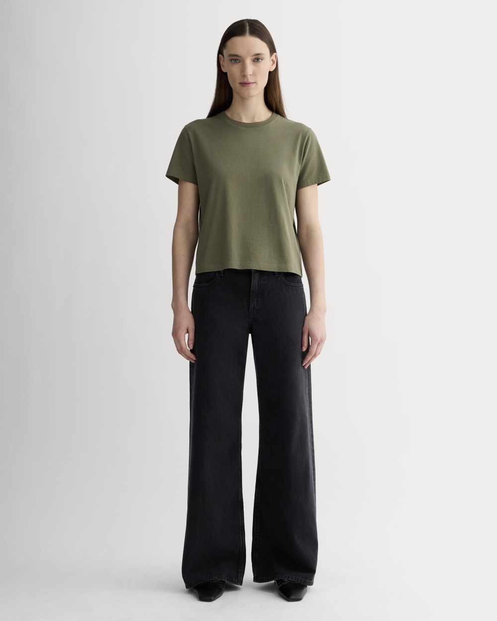 The Box-Cut Tee in Essential Cotton | Kalamata | No Pocket - Image 3