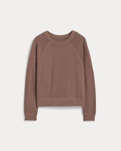 Alternative view of The Off-Duty Long-Sleeve Tee | Brown Garment Dye