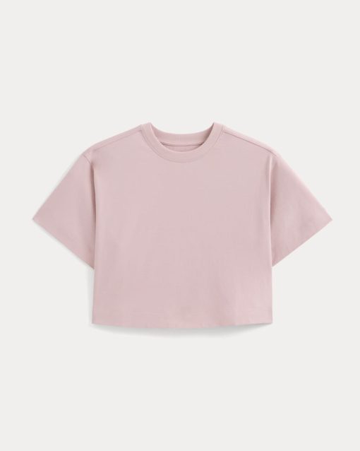 Alternative view of Forever Jersey Cropped Tee | Burnished Lilac