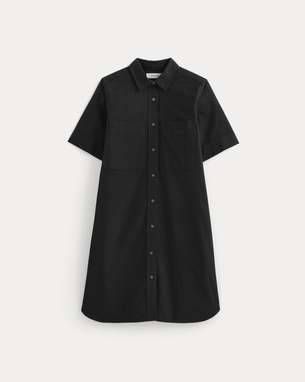 The Oxford Short-Sleeve Shirt Dress | Black - Image 2