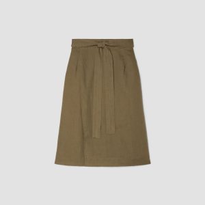 Alternative view of The Linen Wrap Skirt | Kalamata