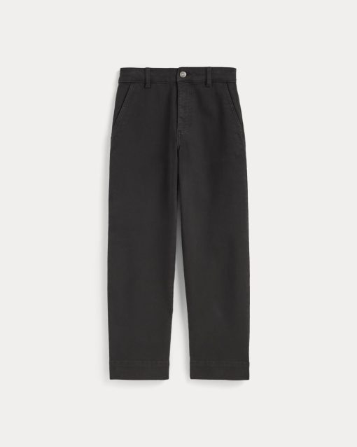 Alternative view of The Utility Straight-Leg Pant | Black | 28.5 Inseam