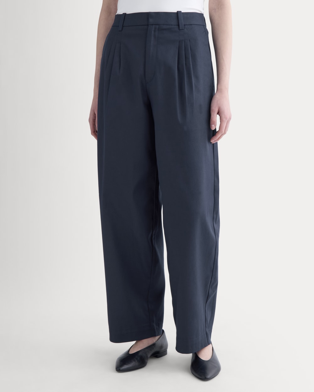 Tailored Drape Balloon Pant | Navy - Image 4