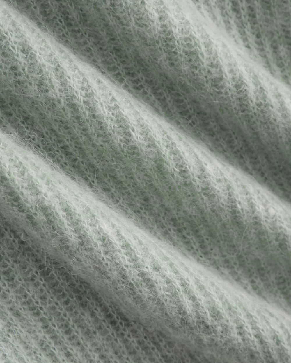 Cropped Cocoon Sweater in Alpaca | Heather Gray Mist - Image 6