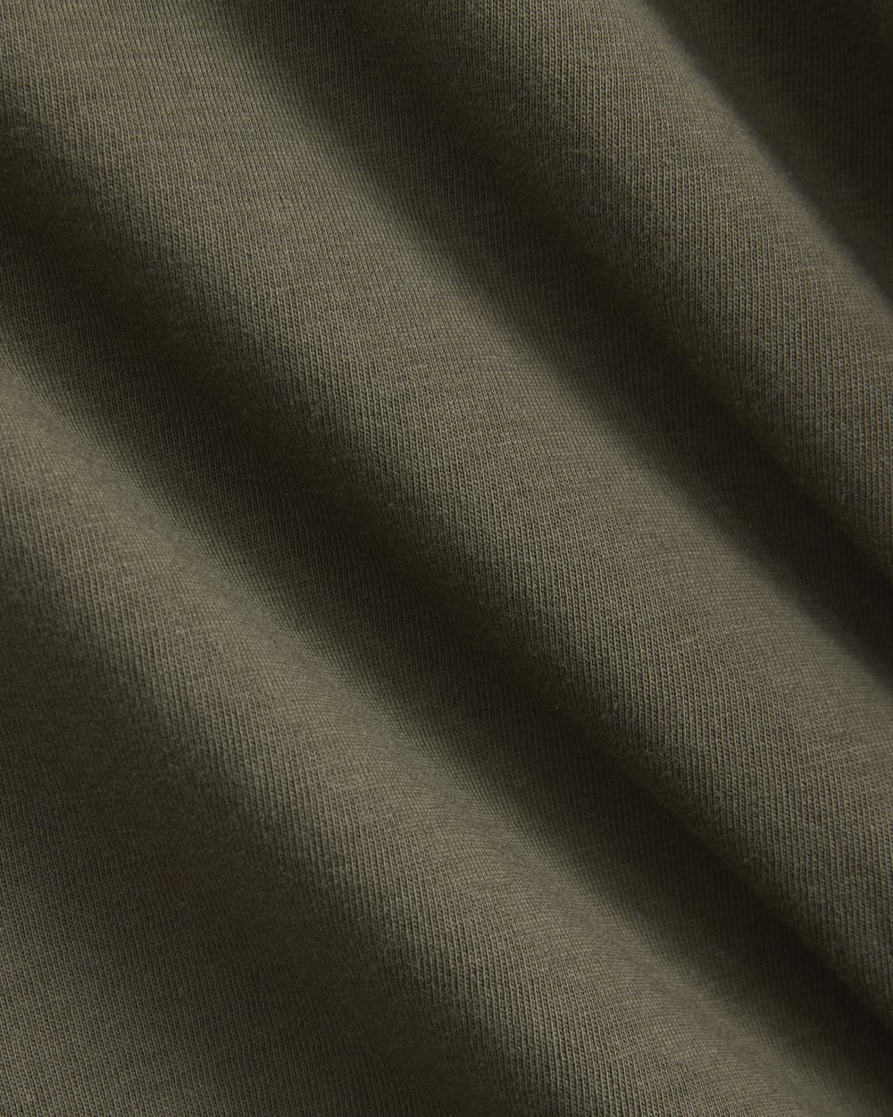 The Box-Cut Tee in Essential Cotton | Olive Night | Pocket - Image 3