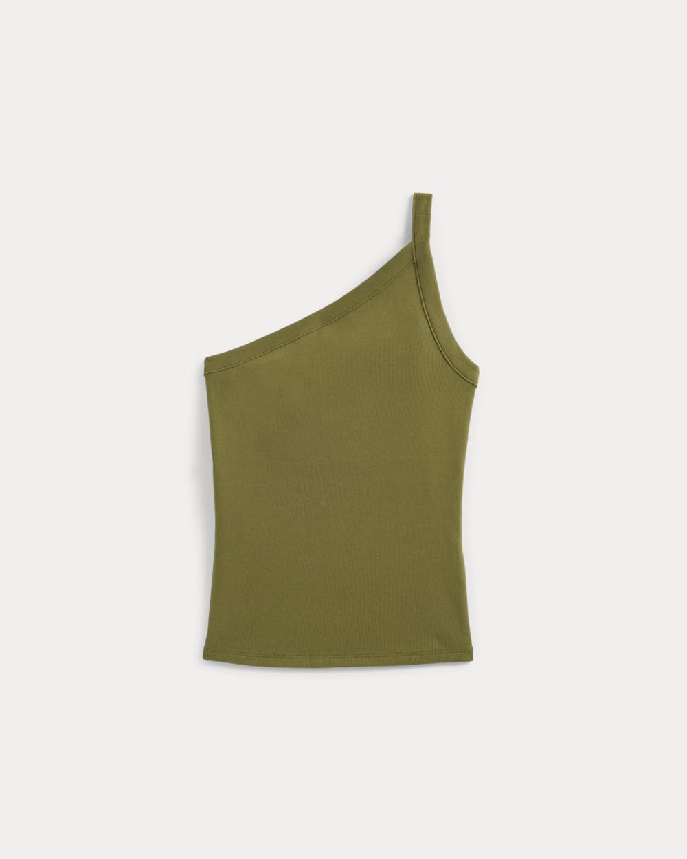 RetroSoft Cotton One-Shoulder Tank | Mayfly - Image 2