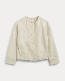 Alternative view of The Denim Barrel Jacket | Calico Ecru