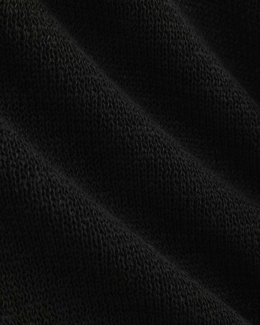 Open Collar Polo | Black - Image 6