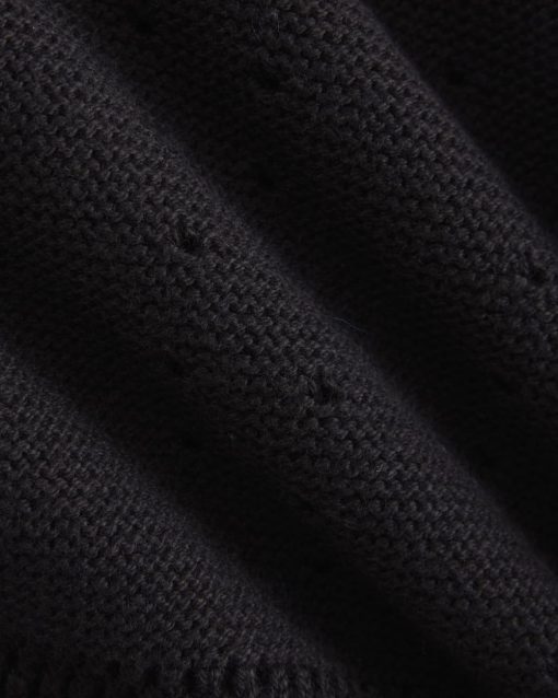 Alternative view of Open-Knit Short in Everyday Cotton | Black