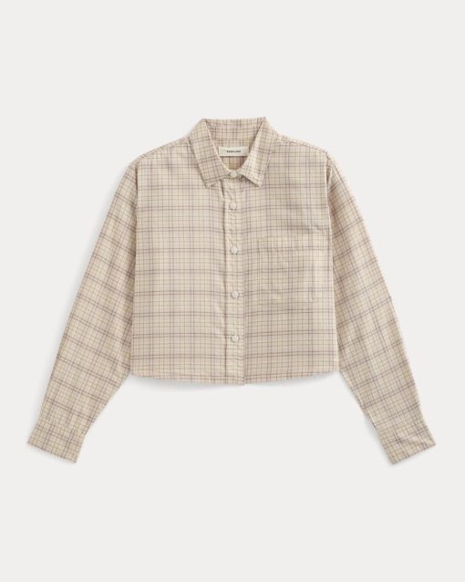 Alternative view of The Way-Short Shirt in Silky Cotton | Plaid