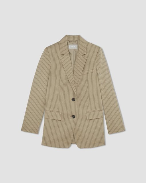 Alternative view of The Oversized Blazer in Buttersmooth | Cornstalk / Black