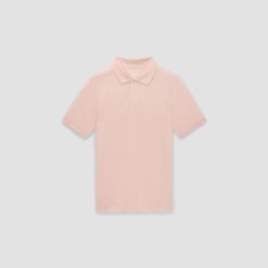 Alternative view of The Pique Polo | Petal Pink