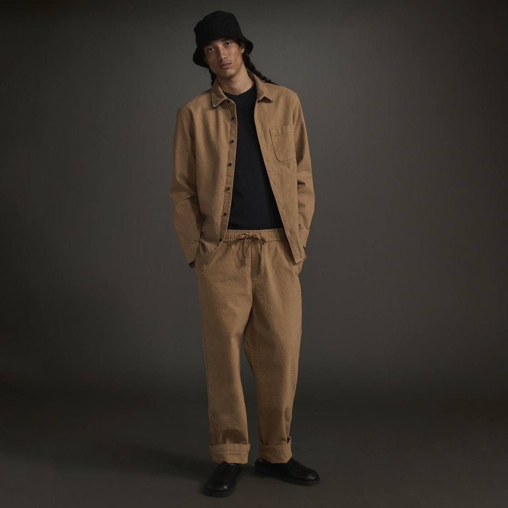 The Canvas Organic Cotton Drawstring Pant | Cappuccino - Image 6