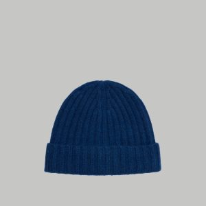 Alternative view of The Cashmere Beanie | Bright Navy