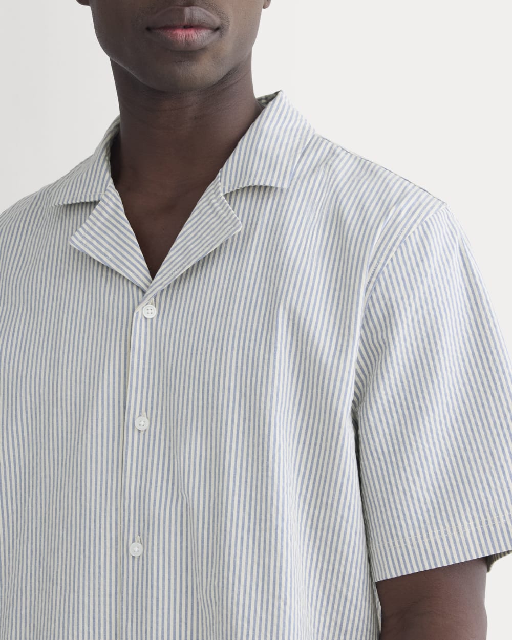 The Seersucker Resort Shirt | Dutch Blue / Natural - Image 4