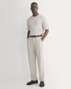 Soyeux Linen Pleated Trouser | Peyote