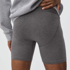 Alternative view of The Supima® Longer Boxer Brief | Uniform | Heather Charcoal