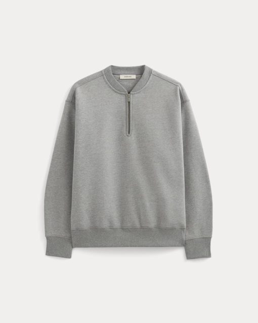 Alternative view of Luxe Fleece Half-Zip Pullover | Vintage Heather Grey