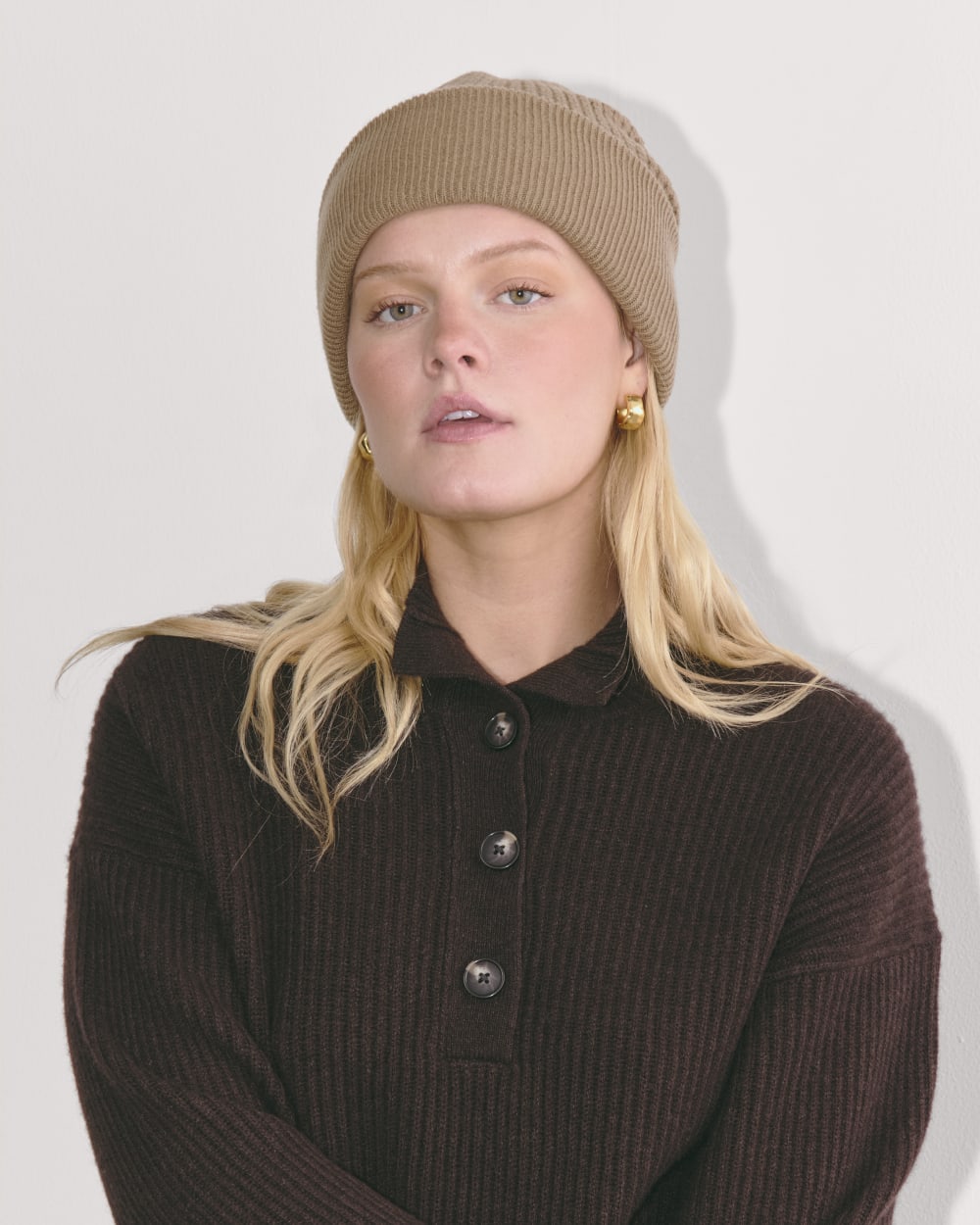 The Waffle Beanie | Camel - Image 2