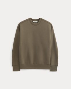 Alternative view of Luxe Fleece Crew Pullover | Deep Taupe