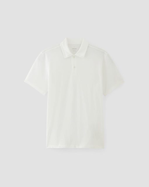 Alternative view of The Premium Weight Short-Sleeve Polo | White