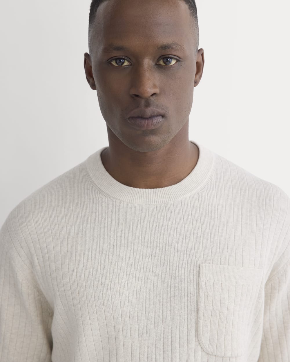 Textured Knit Tee | Heathered Oat - Image 4