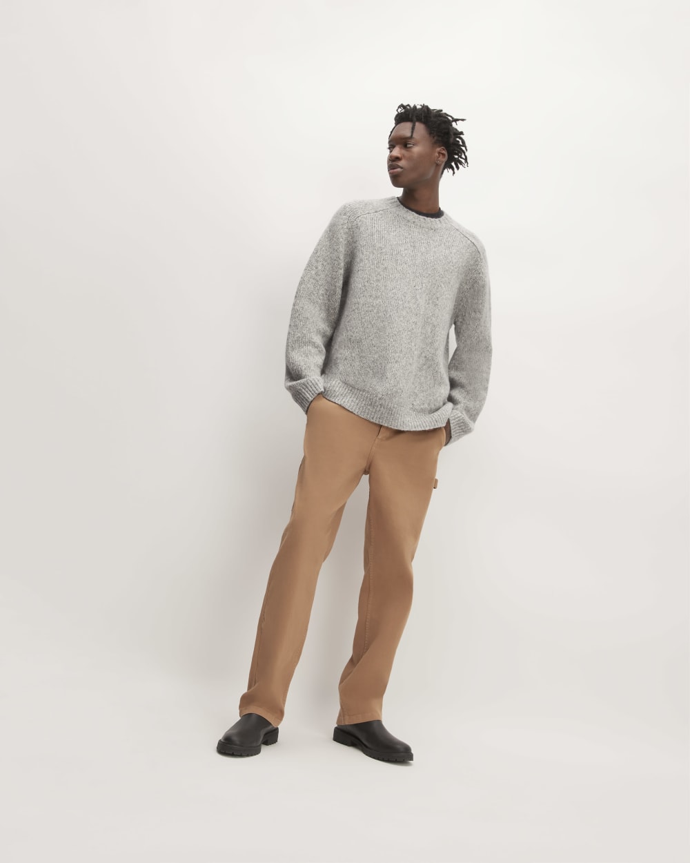 The Cloud Crewneck Sweater | Heathered Grey - Image 3