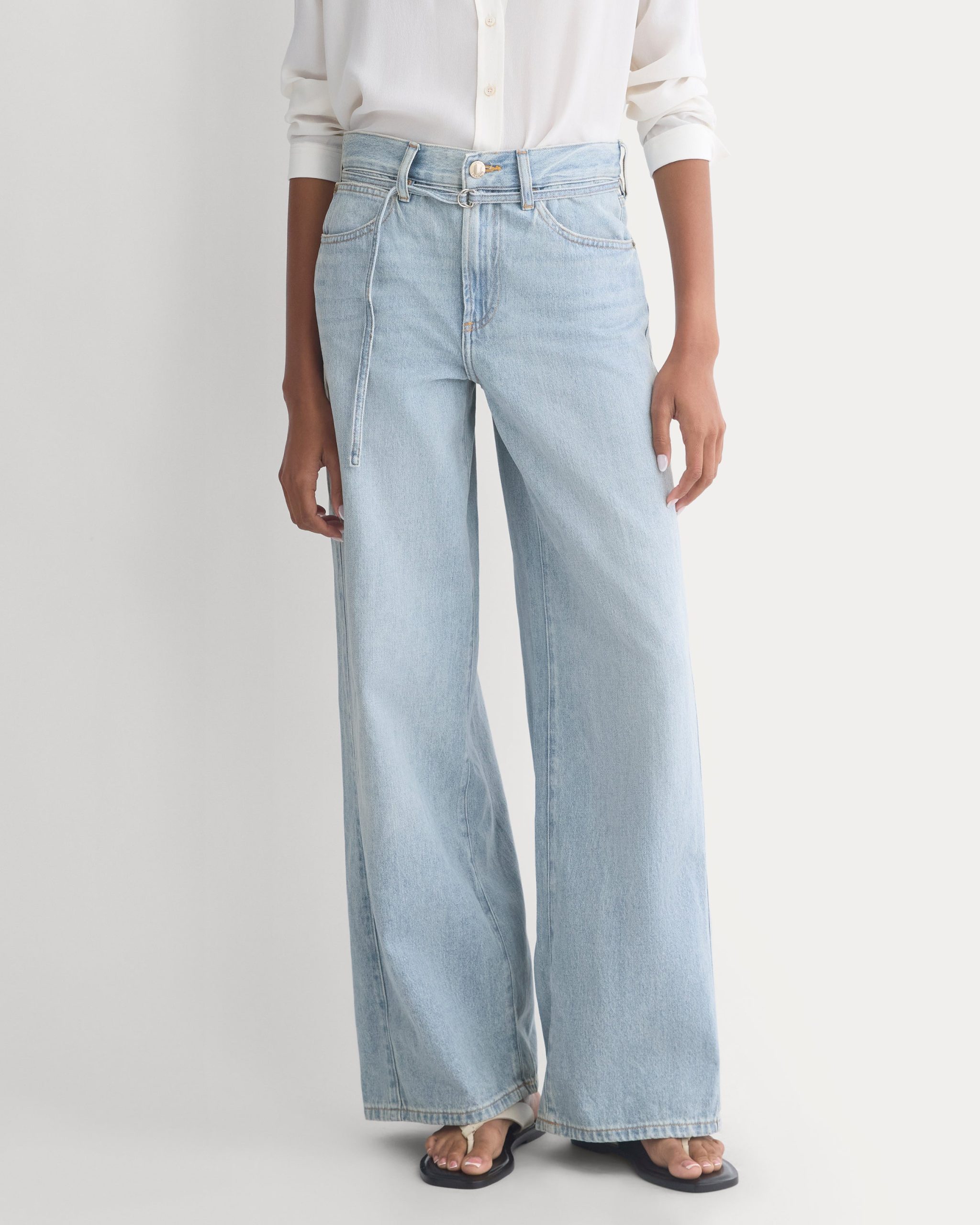 Lightweight Loose Wide-Leg Jean | Light Indigo | Regular - Image 3
