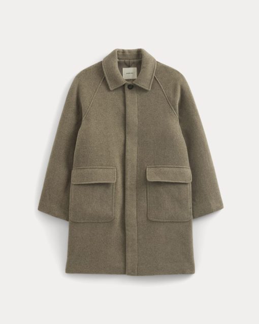 Alternative view of ReWool Car Coat | Heather Taupe