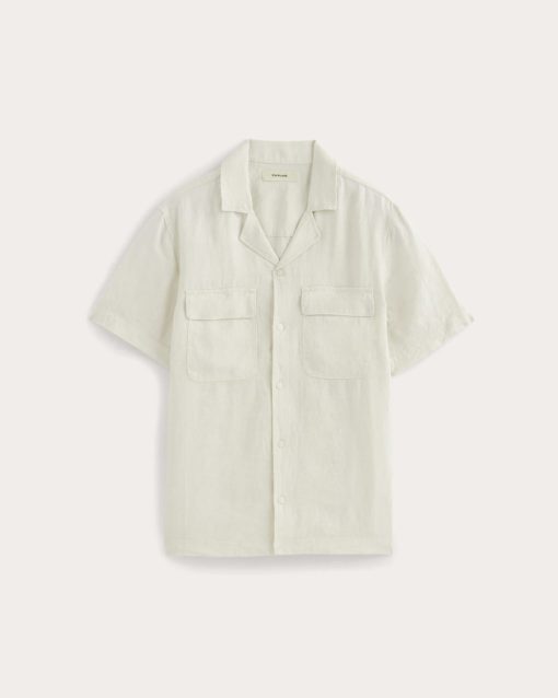 Alternative view of The Resort Shirt in Linen | Natural Chambray